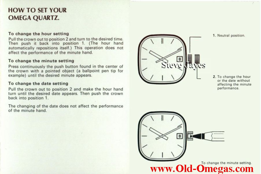 omega speedmaster change date