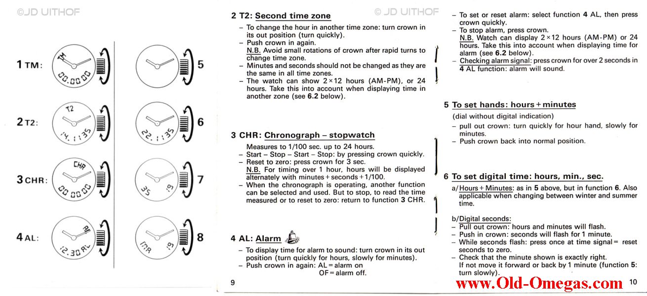 omega seamaster digital and analog manual