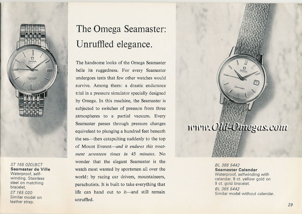 An English Omega Catalogue from 1967
