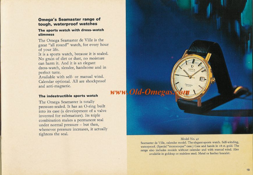 An Omega catalogue from (July) 1965