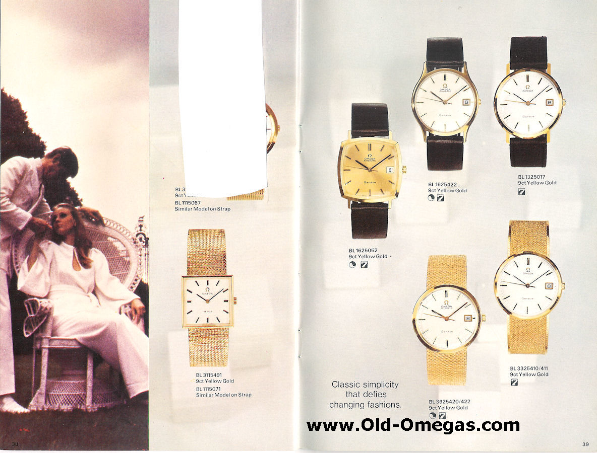 A UK Omega catalogue from 1974