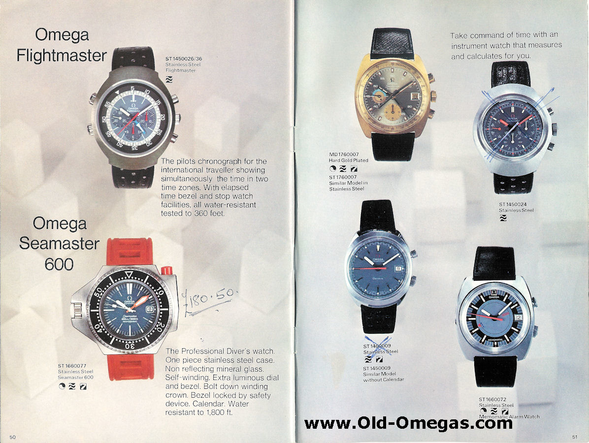A UK Omega catalogue from 1974
