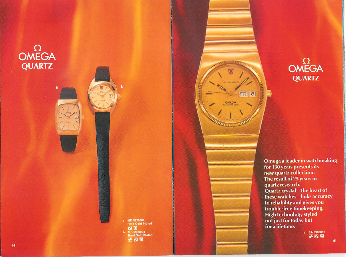 A UK Omega catalogue from 1974