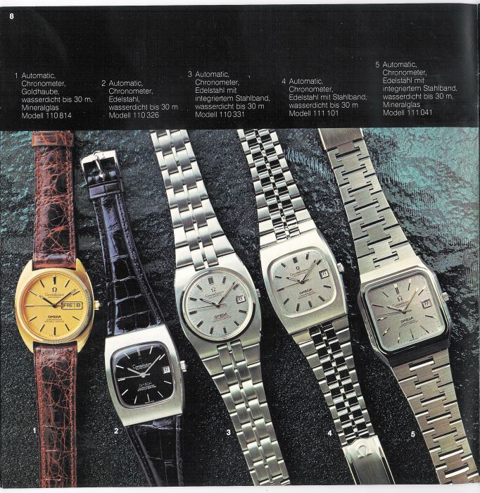 Die Uhr A German Omega Catalogue from September 1977