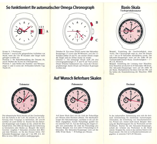 An Omega Owners Manual for a Speedmaster MK III